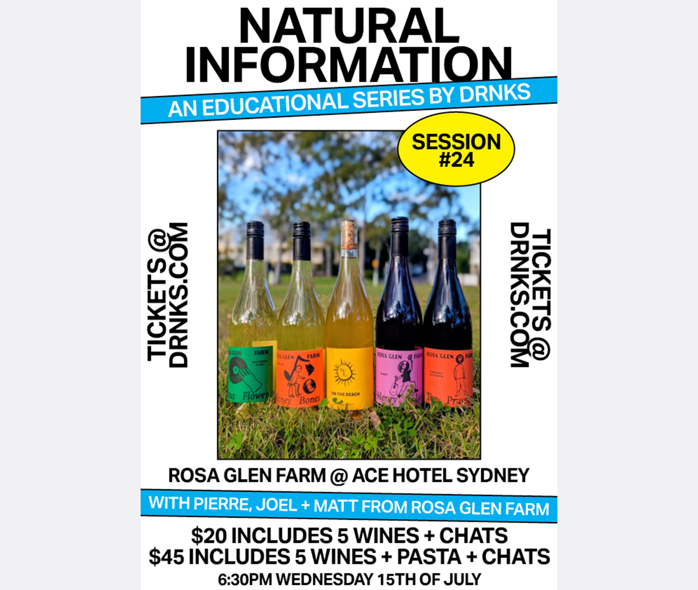 Natural Information Session #24 - ROSA GLEN FARM @ ACE HOTEL SYDNEY