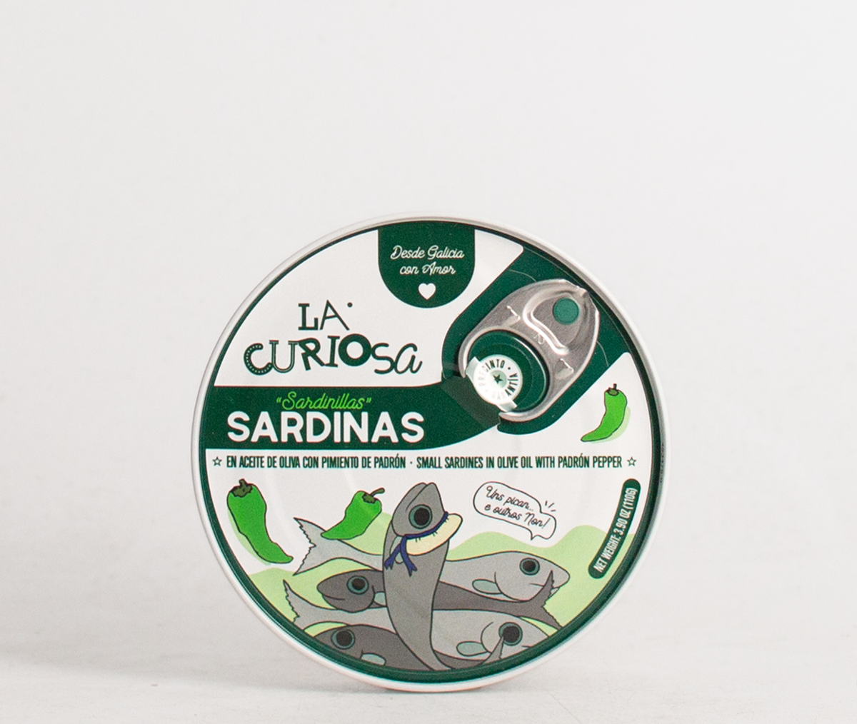 La Curiosa Sardines with Padron Pepper (110g)