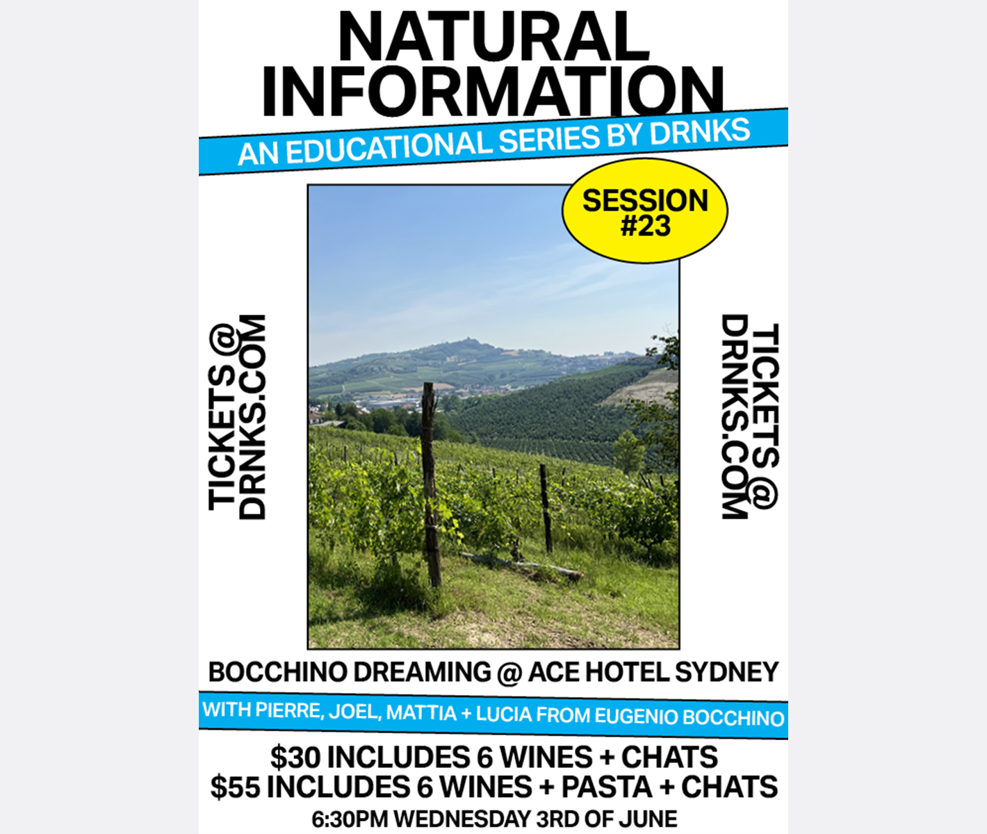 Natural Information Session #23 - BOCCHINO DREAMING @ ACE HOTEL SYDNEY