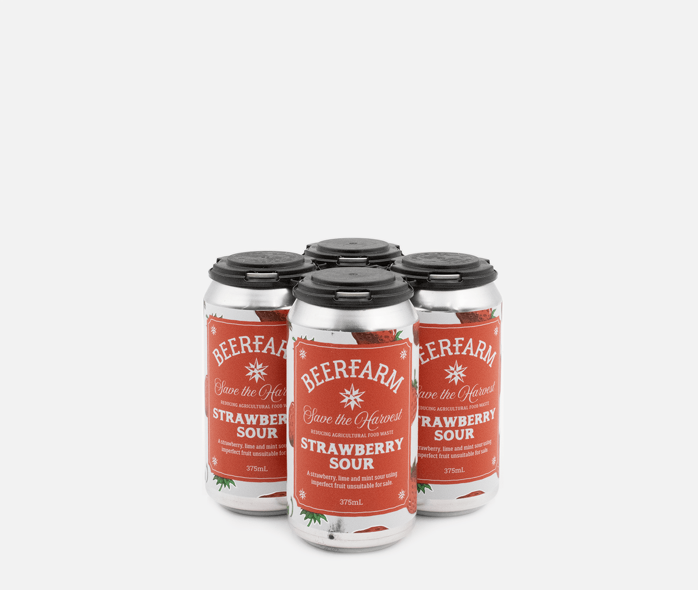 Beerfarm Strawberry Sour 4 Pack (375ml) - DRNKS