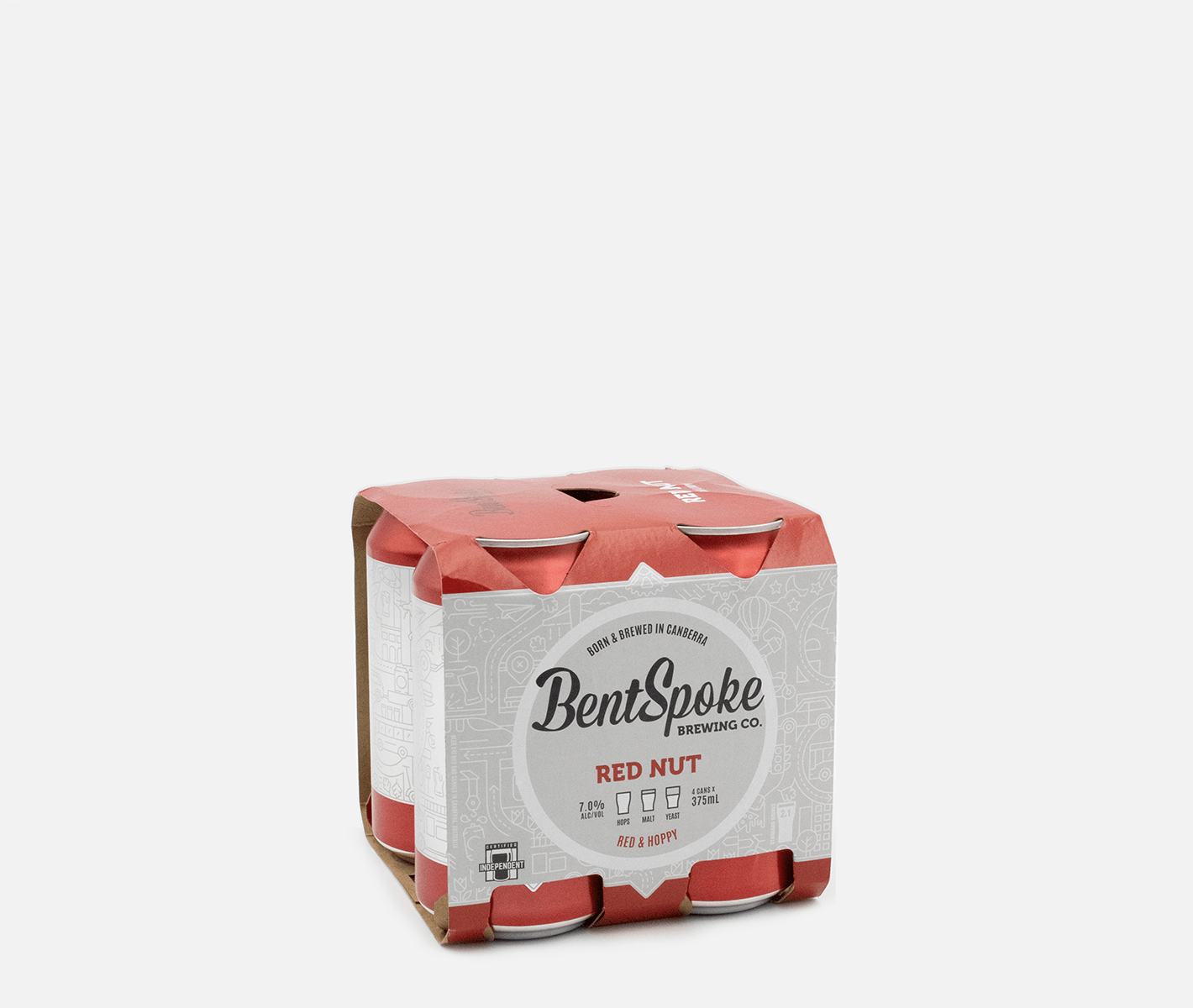 BentSpoke Red Nut 4 Pack (375mL) - DRNKS