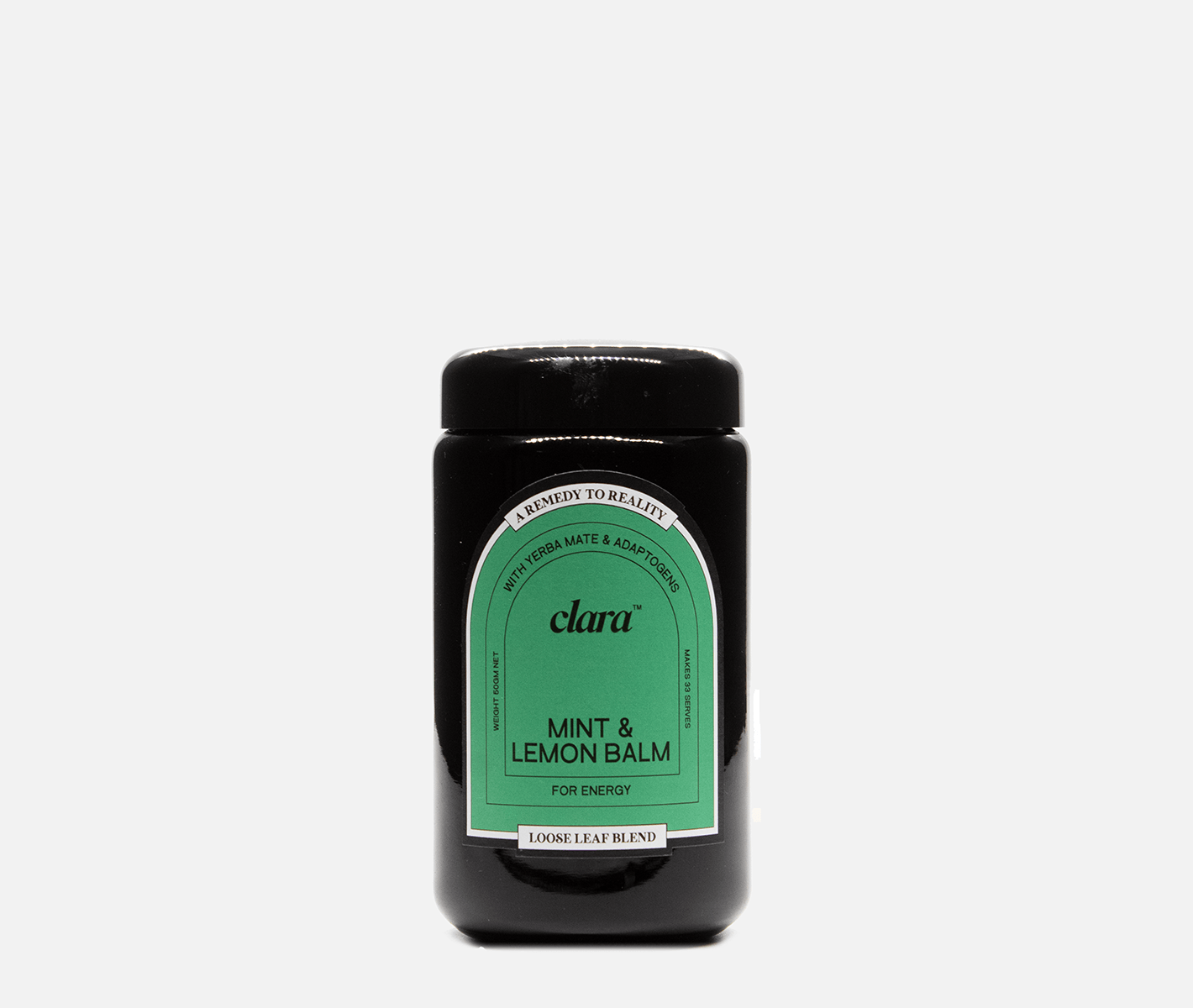 Clara Adaptogen Tea Mint & Lemon Balm Jar (60g) - DRNKS