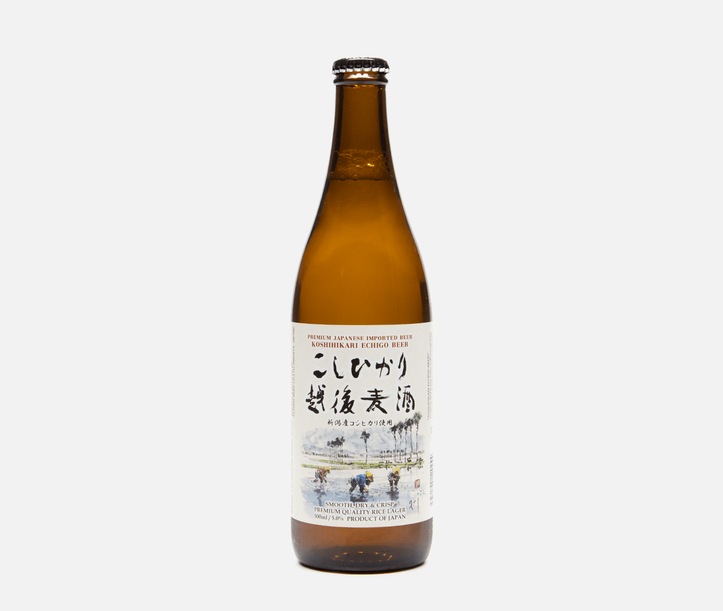 Echigo Beer Koshihikari Rice Lager (500ml) - DRNKS
