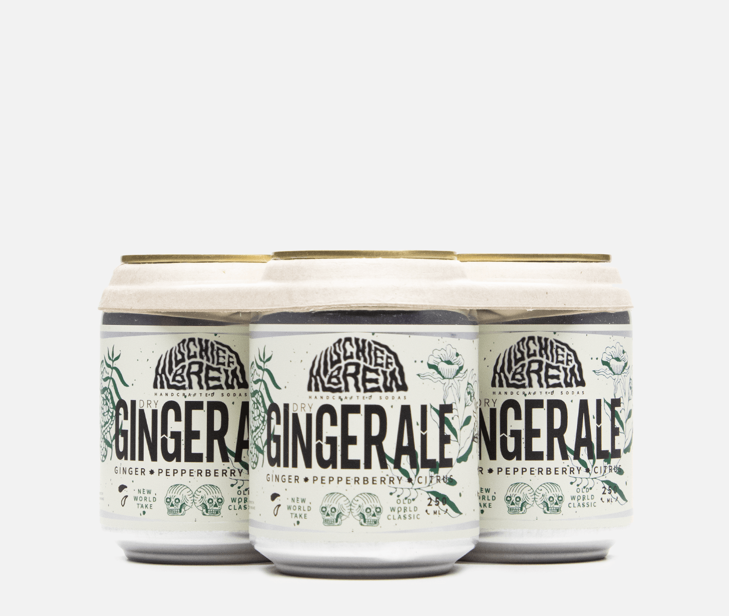 Mischief Brew Dry Ginger Ale 4 Pack (250ml) - DRNKS